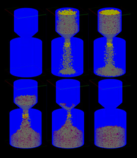 DigiPac analysis of aggregate flow through a hopper